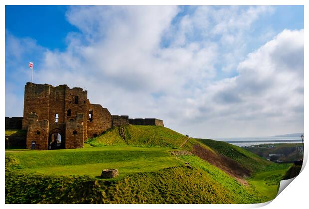 Tynemouth Priory Print by Steve Smith