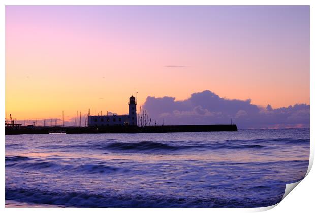 Scarborough South Bay North Yorkshire Print by Steve Smith