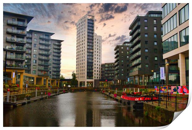 Leeds Dock Print by Steve Smith