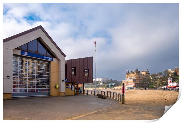 Lifeboat Station Scarborough Print by Steve Smith