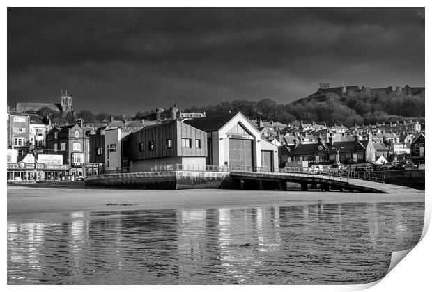 Lifeboat Station Scarborough Print by Steve Smith