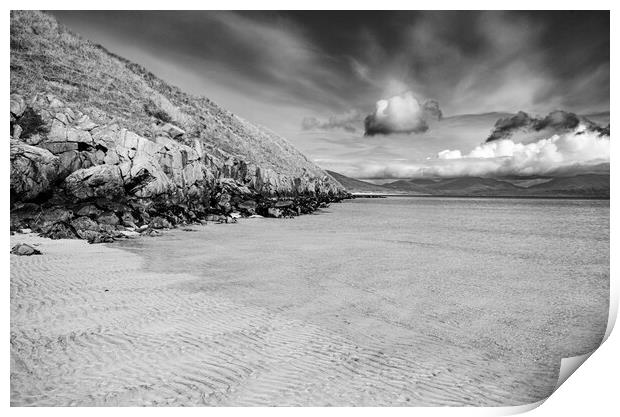 Horgabost Beach Isle Of Harris Print by Steve Smith