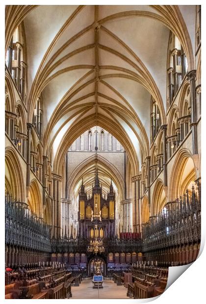 Breathtaking Gothic Splendor Print by Steve Smith