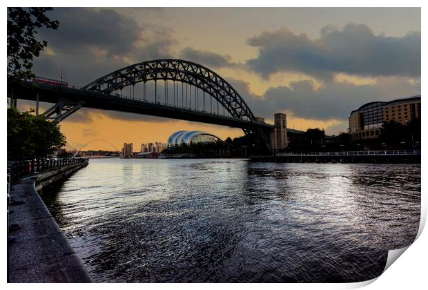 Capturing the Beauty of Tyne Bridge Print by Steve Smith
