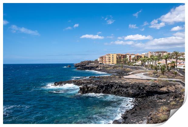 Los Abrigos Coastal Path Tenerife Print by Steve Smith