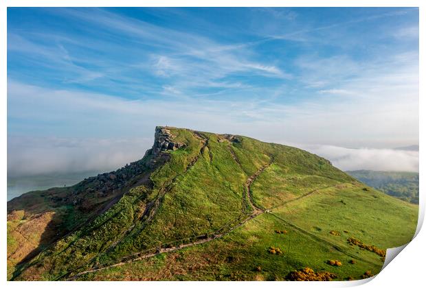 Roseberry Topping: Majestic Hilltop Views. Print by Steve Smith