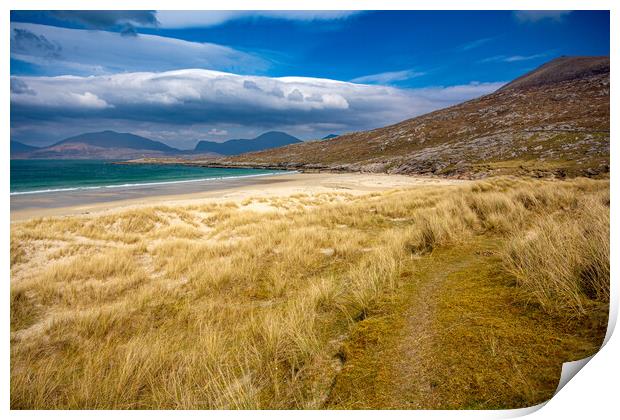 Luskentyre: A Turquoise Paradise Beach. Print by Steve Smith