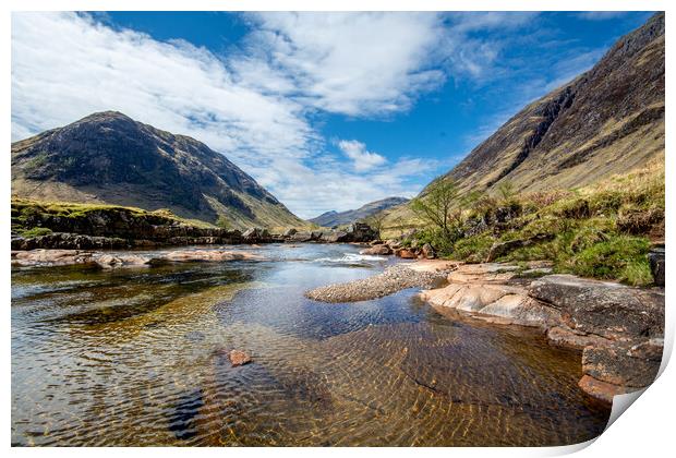 Glen Etive: Adventures in Nature Print by Steve Smith