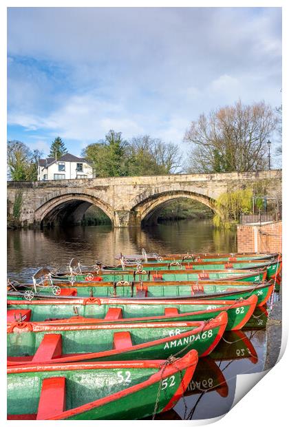 Charming Knaresborough Waterside Print by Steve Smith