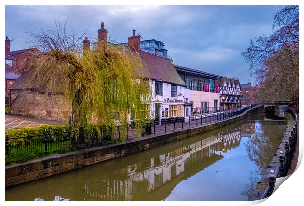 Discovering Lincoln's Serene Waterways Print by Steve Smith