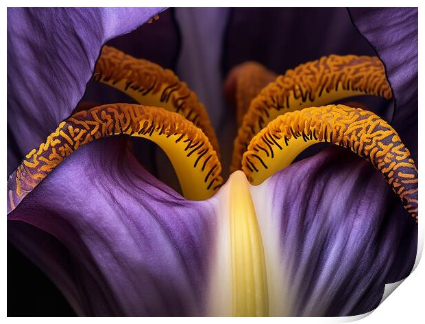 Iris Close Up Print by Steve Smith