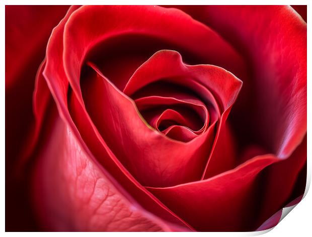 The Red Rose Print by Steve Smith