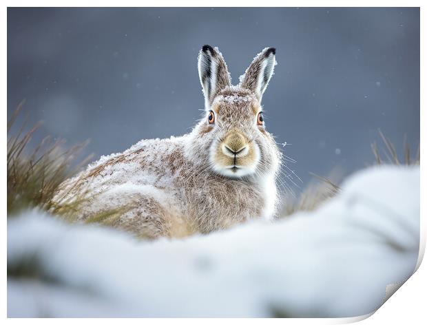 The Mountain Hare Print by Steve Smith