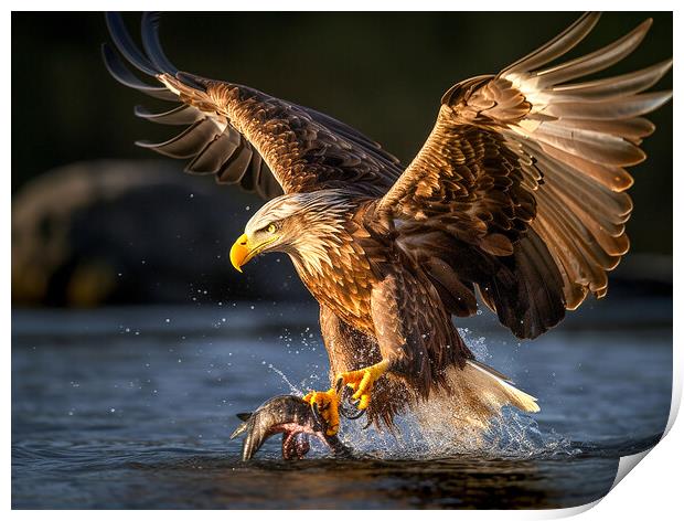 White Tailed Eagle Print by Steve Smith
