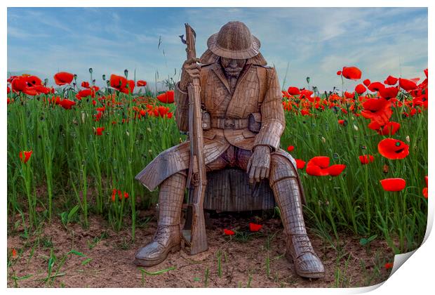 Tommy World War One Soldier Sculpture Print by Steve Smith