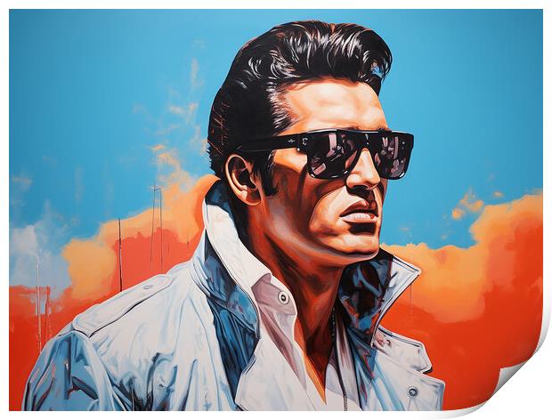 Elvis Has Left The Building Print by Steve Smith