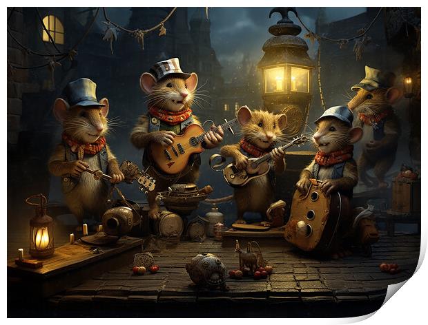 When The Cats Away The Mice Will Play Print by Steve Smith