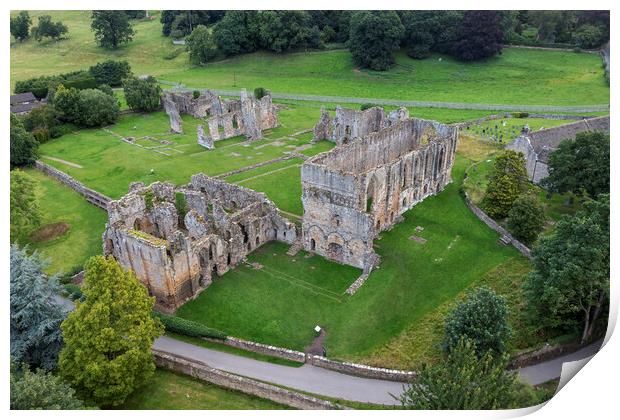 Easby Abbey Richmond North Yorkshire Print by Steve Smith