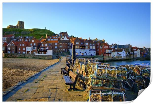 Morning At Whitby Print by Steve Smith