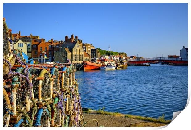 River Esk Whitby Print by Steve Smith