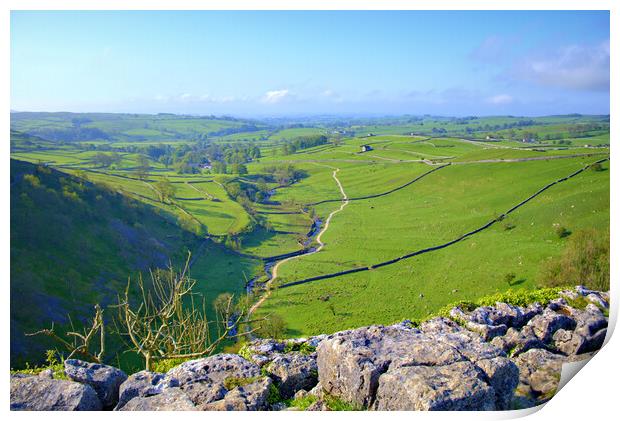 Malham Cove and Beyond Print by Steve Smith