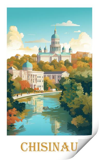 Chisinau Travel Poster Print by Steve Smith