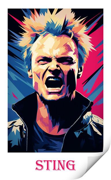 Sting Travel Poster Print by Steve Smith