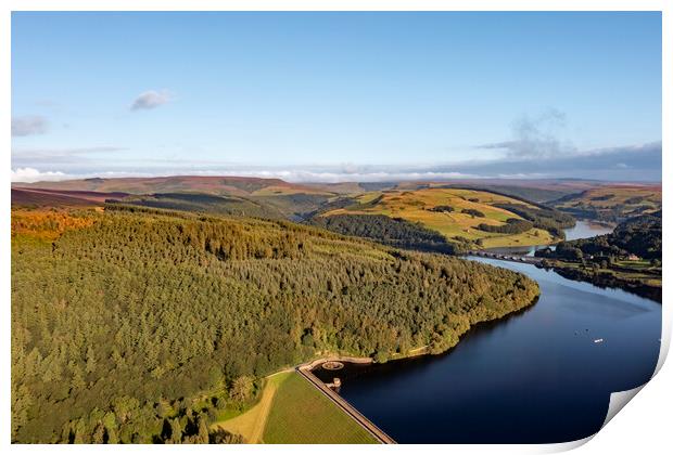 Ladybower Reservoir Peak District Print by Steve Smith