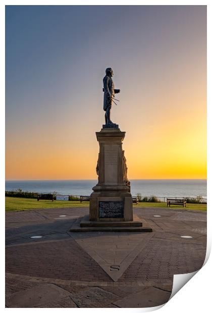 James Cook Monument Whitby Print by Steve Smith