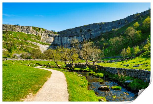 Malham Cove Print by Steve Smith