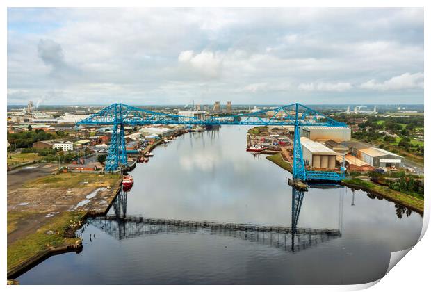 Transporter Bridge Middlesbrough Print by Steve Smith