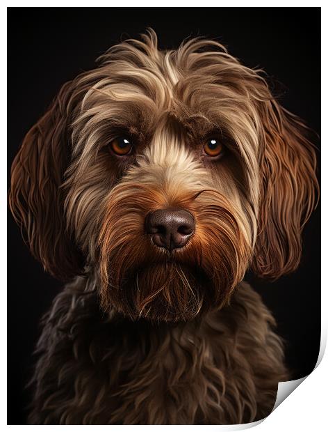 Labradoodle Portrait Print by Steve Smith