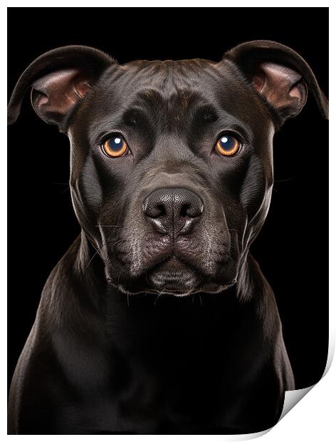 Staffordshire Bull Terrier Print by Steve Smith