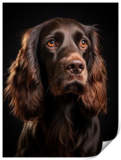 Cocker Spaniel Portrait Print by Steve Smith