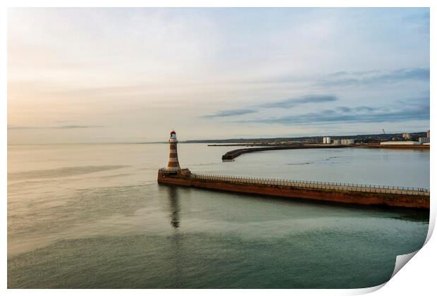 Roker Tranquility Print by Steve Smith
