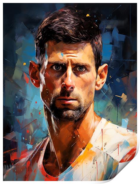 Novak Djokovic Print by Steve Smith