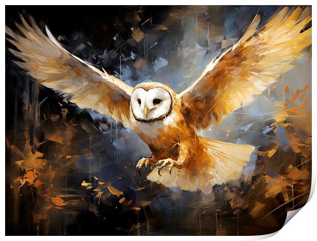 Barn Owl Print by Steve Smith