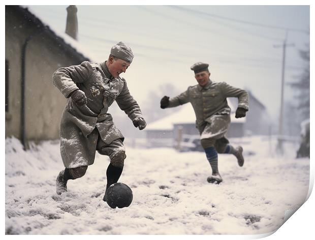 Christmas Day 1914 Print by Steve Smith