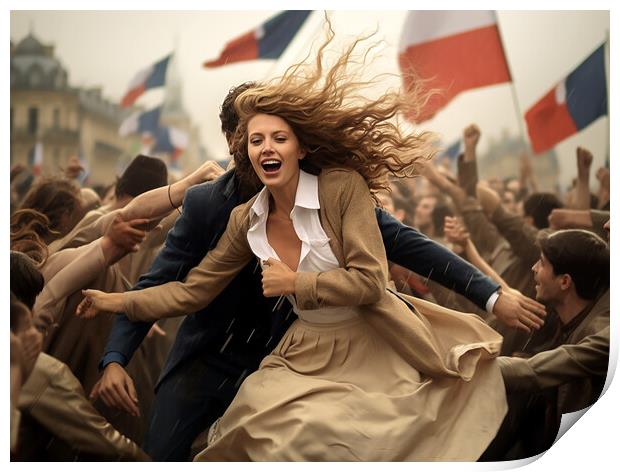 France Is Liberated Print by Steve Smith