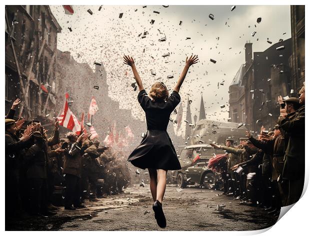May 8th 1945 VE Day Print by Steve Smith