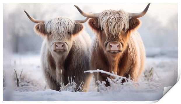 Highland Cows Print by Steve Smith