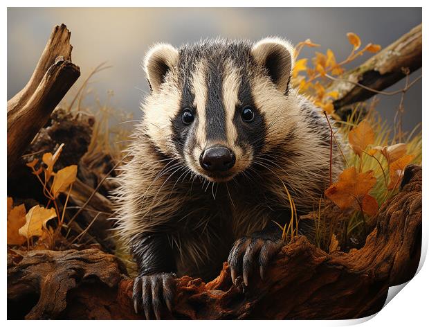 The Badger Print by Steve Smith
