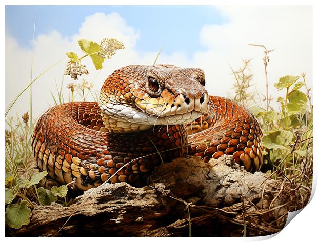 Common Adder Print by Steve Smith