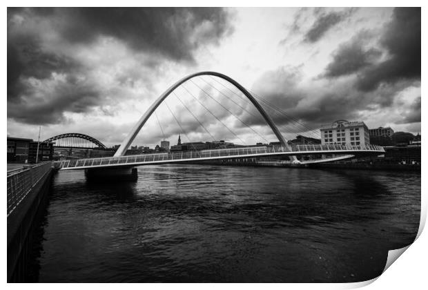 Gateshead Millennium Bridge Print by Steve Smith