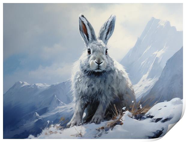 The Mountain Hare Print by Steve Smith