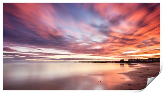 East Beach Nairn Print by Steve Smith