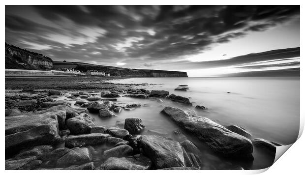 Robin Hoods Bay Sunrise Print by Steve Smith