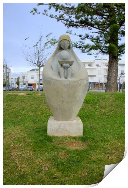 The Virgin Mary Olhão Print by Steve Smith