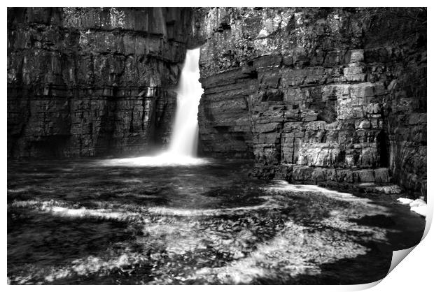 High Force Waterfall Print by Steve Smith
