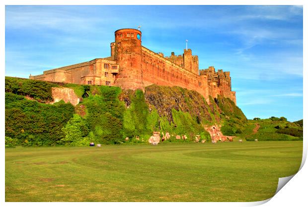 Bamburgh Castle Print by Steve Smith